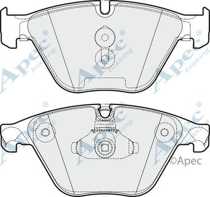 APEC BRAKING Piduriklotsi komplekt,ketaspidur PAD1919